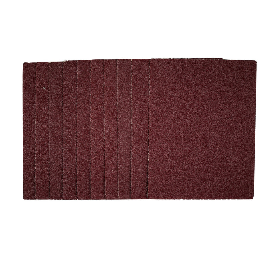 1/4 Sanding Sheets, 115 x 150mm, 40 Grit (Pack of 10): Model No. SSA2