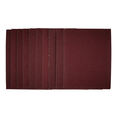 1/4 Sanding Sheets, 115 x 150mm, 80 Grit (Pack of 10): Model No. SSA2