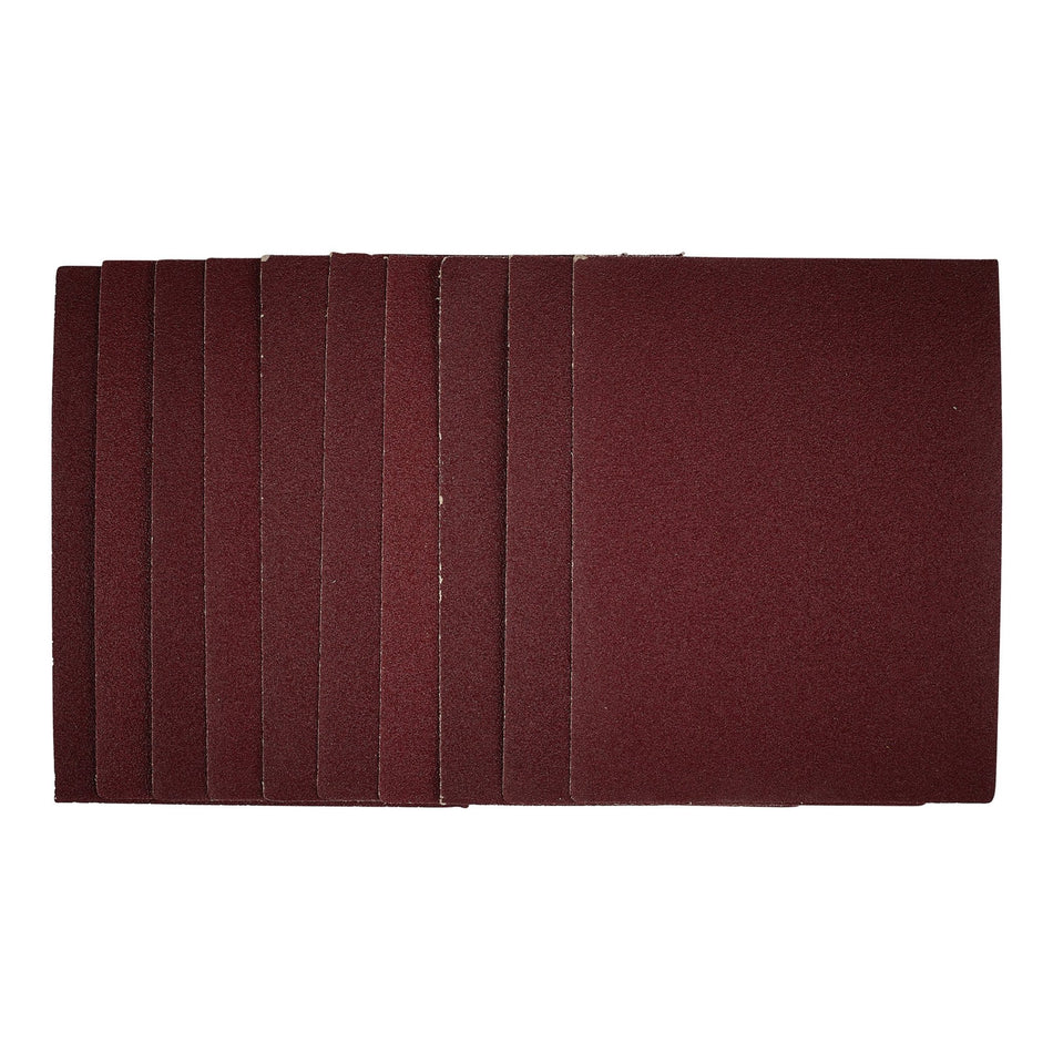 1/4 Sanding Sheets, 115 x 150mm, 80 Grit (Pack of 10): Model No. SSA2