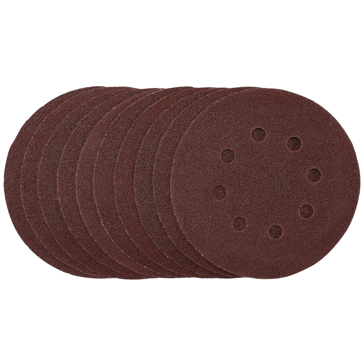 Sanding Discs, 125mm, Hook & Loop, 80 Grit, (Pack of 10): Model No. SDHAL125