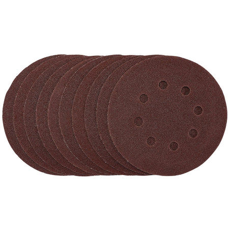 Sanding Discs, 125mm, Hook & Loop, 80 Grit, (Pack of 10): Model No. SDHAL125