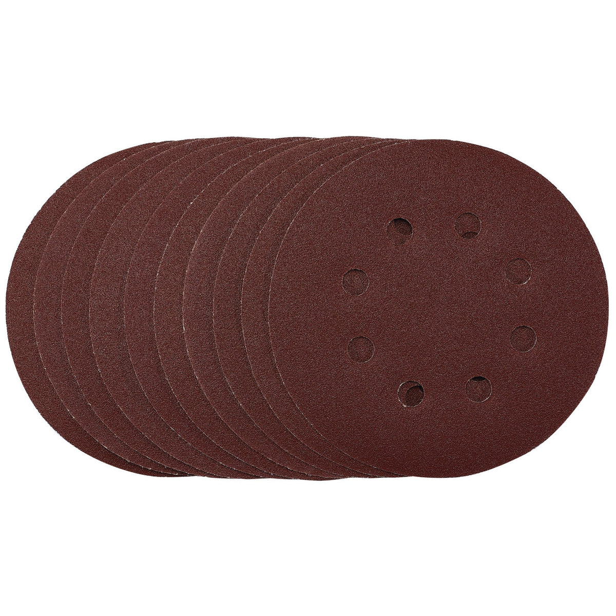 Sanding Discs, 125mm, Hook & Loop, 120 Grit, (Pack of 10): Model No. SDHAL125