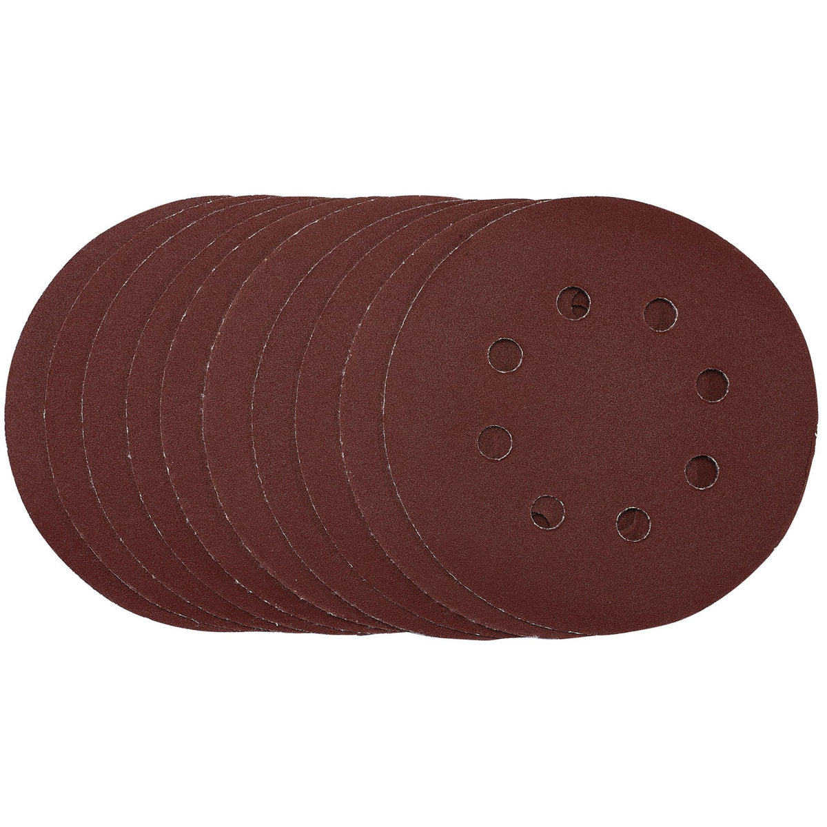 Sanding Discs, 125mm, Hook & Loop, 240 Grit, (Pack of 10): Model No. SDHAL125