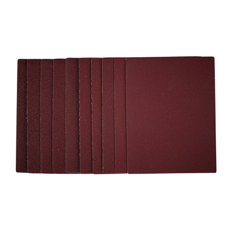 1/4 Sanding Sheets, 115 x 150mm, Assorted Grit (Pack of 10): Model No. SSA2