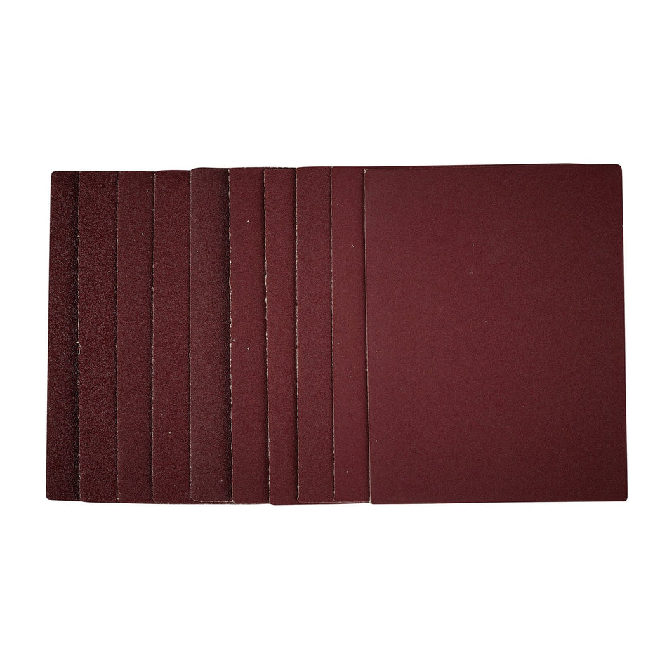 1/4 Sanding Sheets, 115 x 150mm, Assorted Grit (Pack of 10): Model No. SSA2
