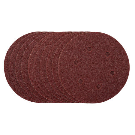 Sanding Discs, 150mm, Hook & Loop, 40 Grit, (Pack of 10): Model No. SDHAL150