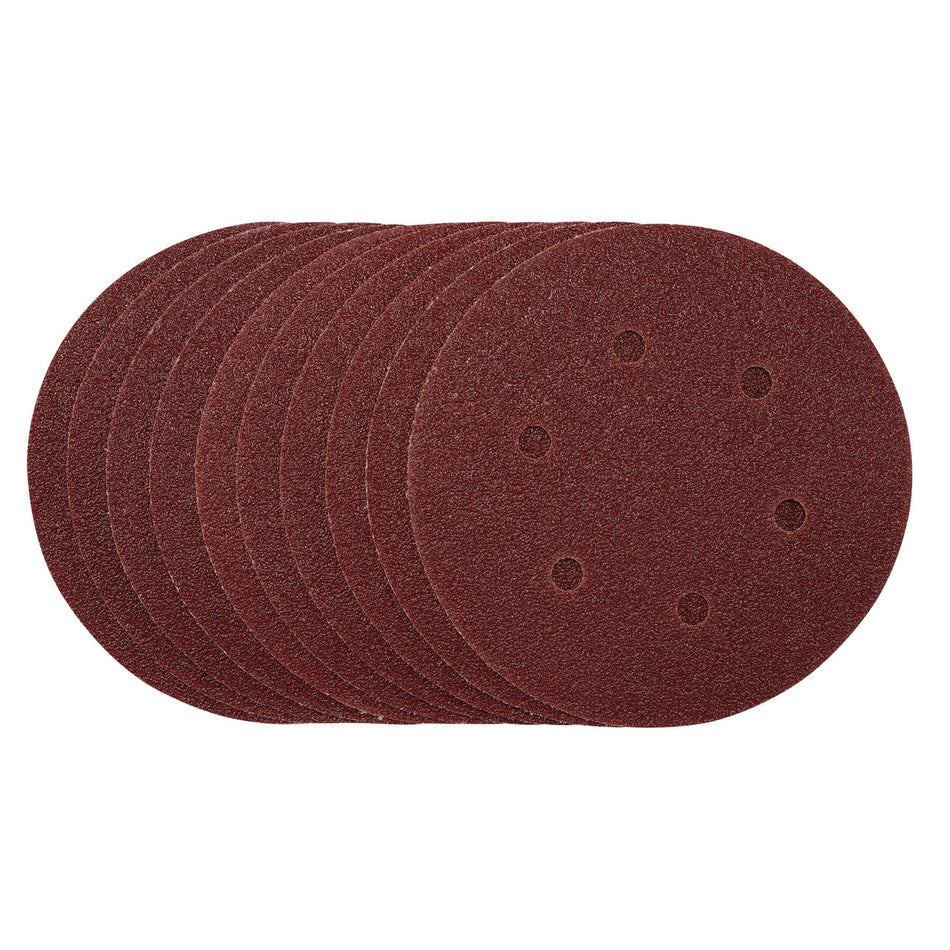 Sanding Discs, 150mm, Hook & Loop, 40 Grit, (Pack of 10): Model No. SDHAL150