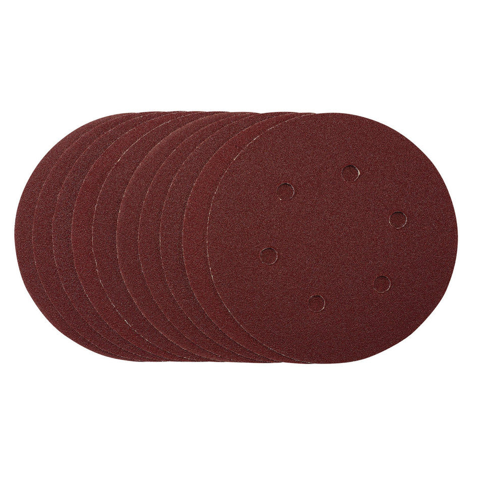 Sanding Discs, 150mm, Hook & Loop, 80 Grit, (Pack of 10): Model No. SDHAL150