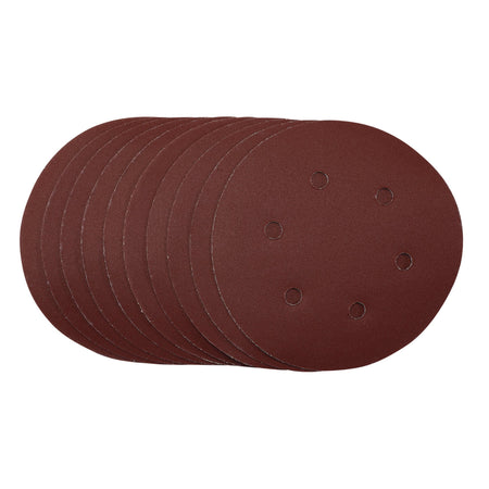 Sanding Discs, 150mm, Hook & Loop, 240 Grit, (Pack of 10): Model No. SDHAL150