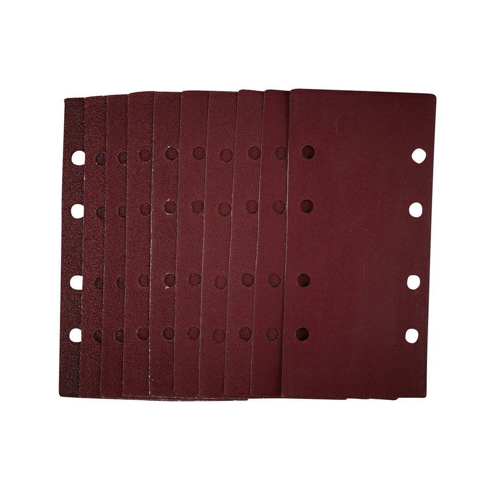 1/3 Sanding Sheets with Hook and Loop, 93 x 190mm, Assorted Grit (Pack of 10): Model No. SSA3