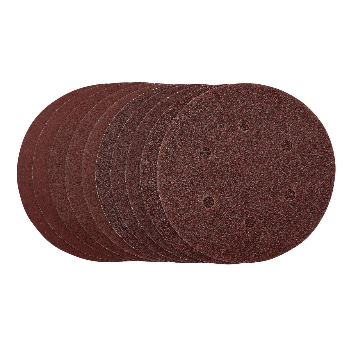 Sanding Discs, 150mm, Hook & Loop, Assorted Grit, (Pack of 10): Model No. SDHAL150