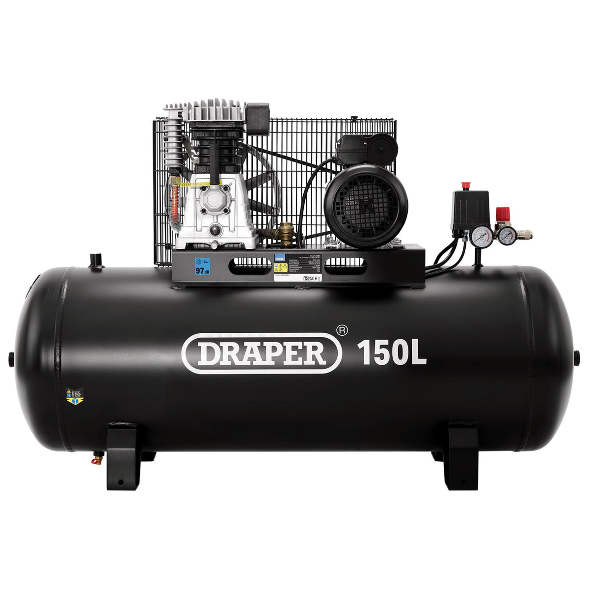 150L Belt-Driven Air Compressor without wheels, 2.2kW/3hp&nbsp; : Model No. DA150/369S