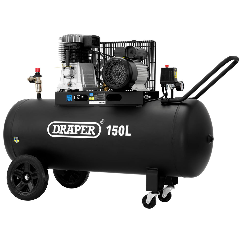 150L Belt-Driven Air Compressor, 2.2kW/3hp : Model No. DA150/369M