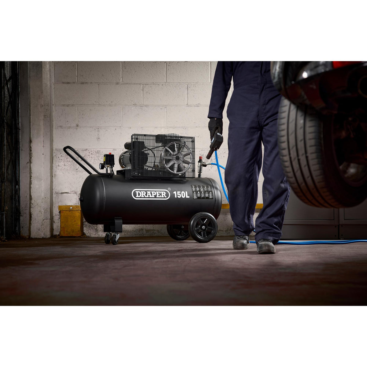 150L Belt-Driven Air Compressor, 2.2kW/3hp : Model No. DA150/369M