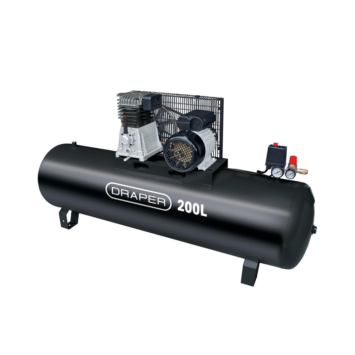 200L Belt-Driven Air Compressor without wheels, 2.2kW/3hp : Model No. DA200/369S