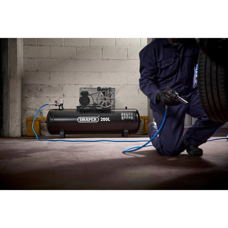 200L Belt-Driven Air Compressor without wheels, 2.2kW/3hp : Model No. DA200/369S