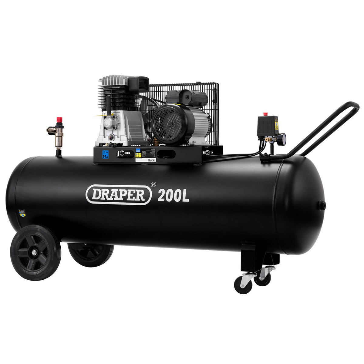200L Belt-Driven Air Compressor, 2.2kW/3hp&nbsp; : Model No. DA200/369M