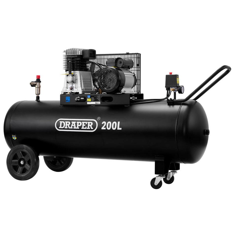 200L Belt-Driven Air Compressor, 2.2kW/3hp&nbsp; : Model No. DA200/369M