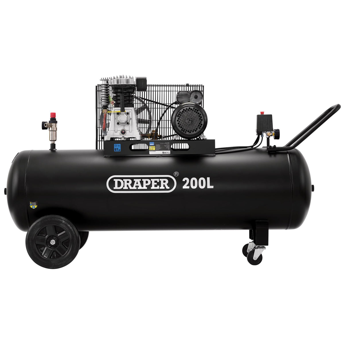 200L Belt-Driven Air Compressor, 2.2kW/3hp&nbsp; : Model No. DA200/369M