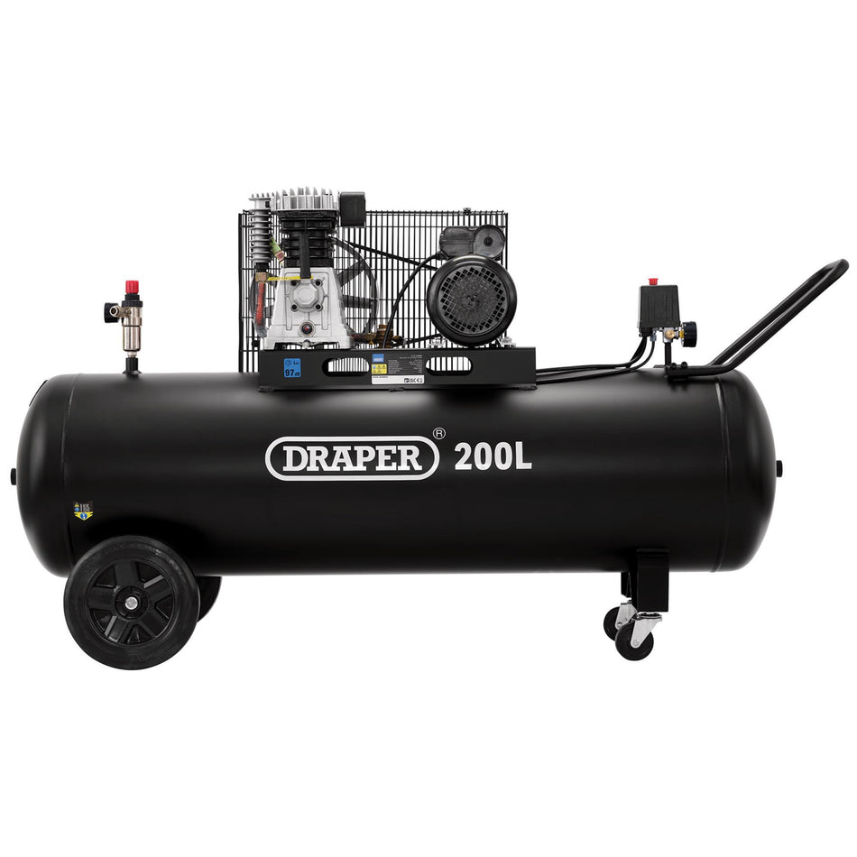 200L Belt-Driven Air Compressor, 2.2kW/3hp&nbsp; : Model No. DA200/369M