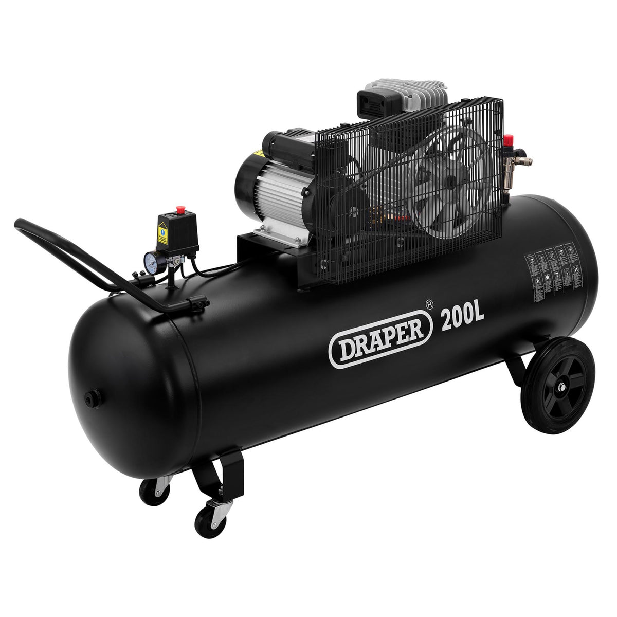 200L Belt-Driven Air Compressor, 2.2kW/3hp&nbsp; : Model No. DA200/369M