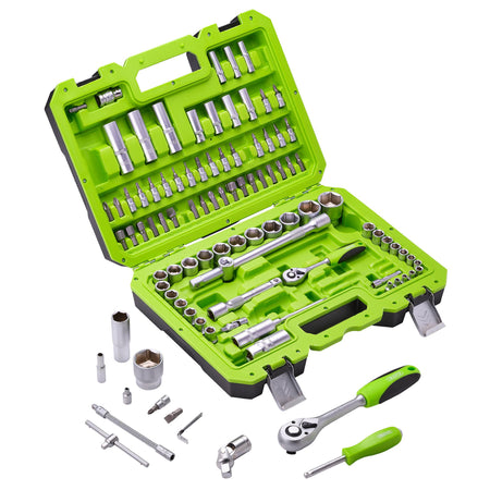 1/4" and 1/2" Sq. Dr. Metric Tool Kit (100 piece): Model No. TKD100M
