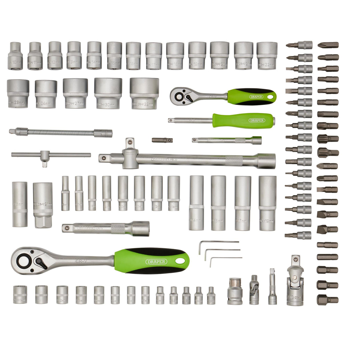 1/4" and 1/2" Sq. Dr. Metric Tool Kit (100 piece): Model No. TKD100M