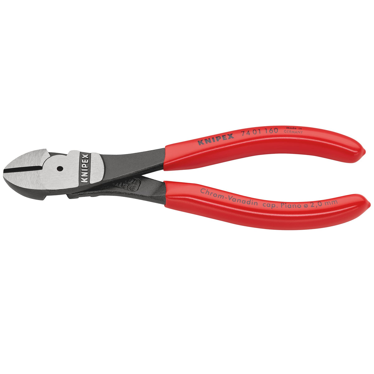 Knipex 160mm High Leverage Diagonal Side Cutter : Model No.74 01 160