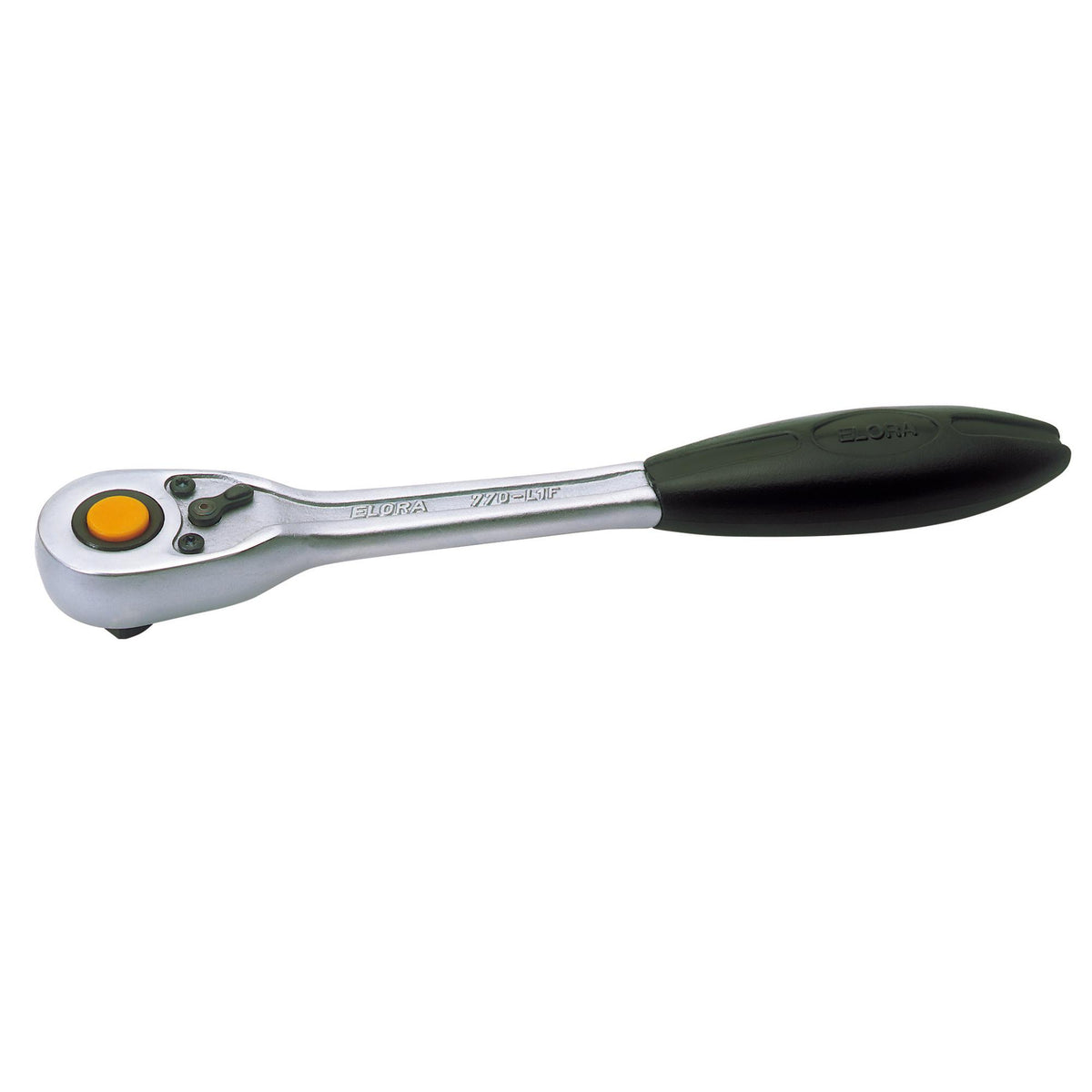 270mm 1/2in. Square Drive Quick Release Soft Grip Reversible Ratchet: Model No.770-L1F