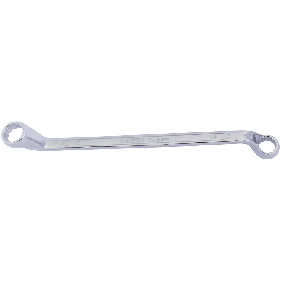 DRAPER Expert 14mm x 15mm Hi-Torq ; Deep Offset Ring Spanner: Model No.7105MM
