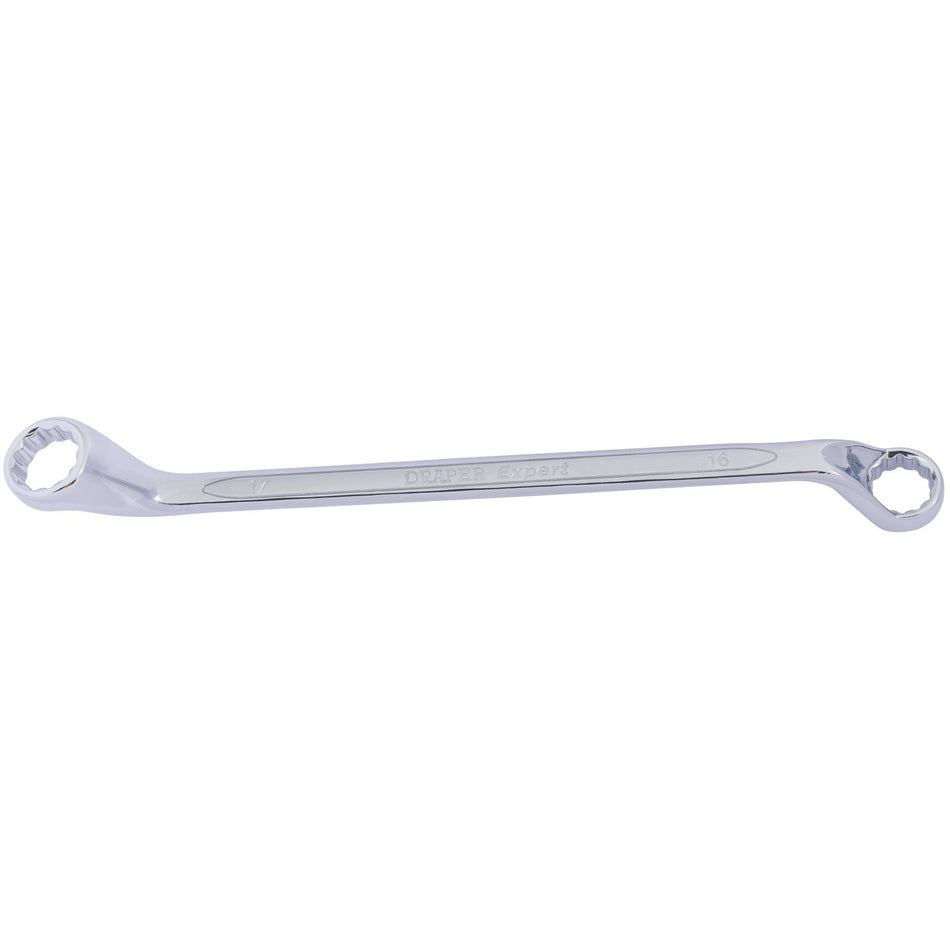 DRAPER Expert 16mm x 17mm Hi-Torq ; Deep Offset Ring Spanner: Model No.7105MM