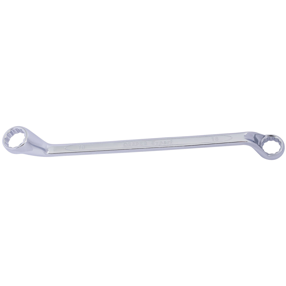 DRAPER Expert 18mm x 19mm Hi-Torq ; Deep Offset Ring Spanner: Model No.7105MM