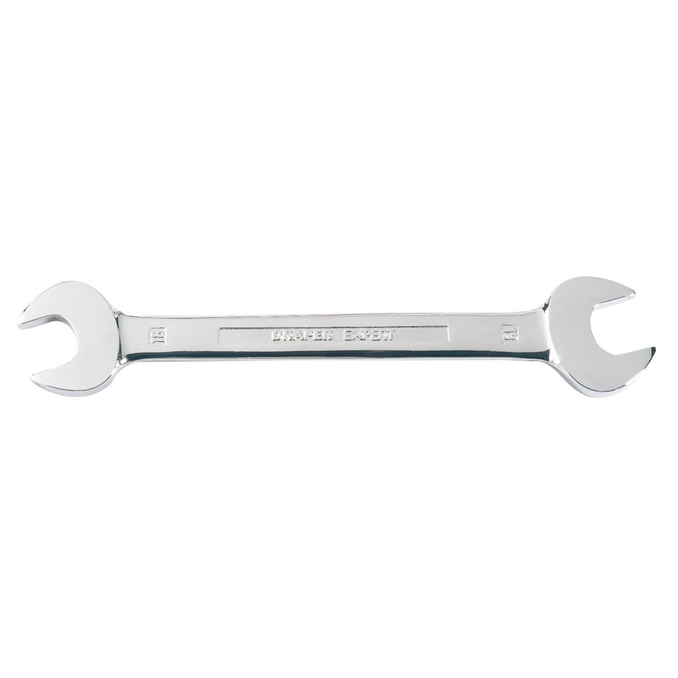 DRAPER Expert 18mm x 19mm Open End Spanner: Model No.5055MM