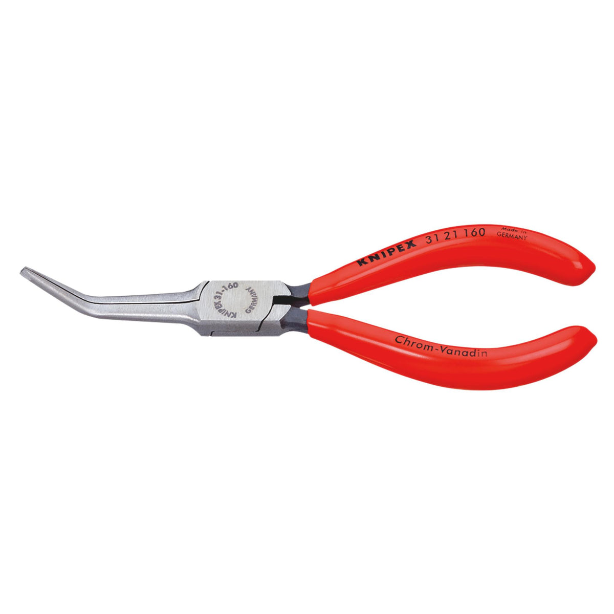 Knipex 160mm Bent Needle Nose Pliers : Model No.31 21 160 SBE