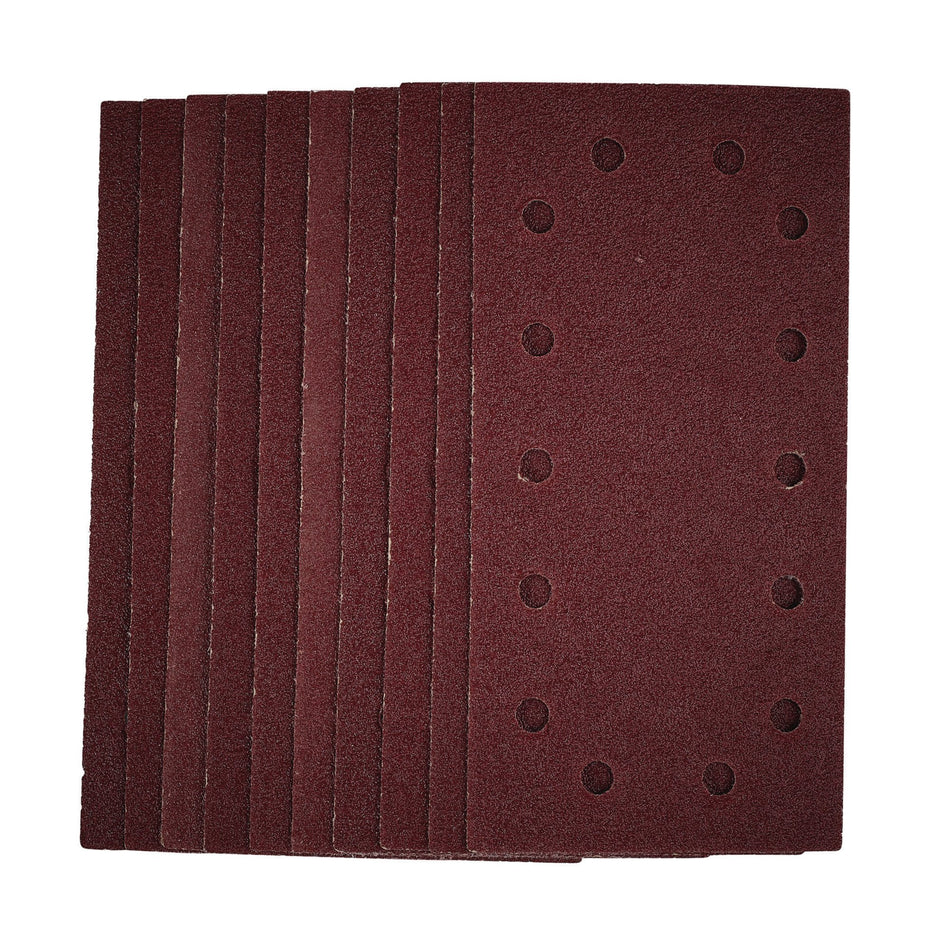 1/2 Sanding Sheets with Hook and Loop, 115 x 230mm, 40 Grit (Pack of 10): Model No. SSA5