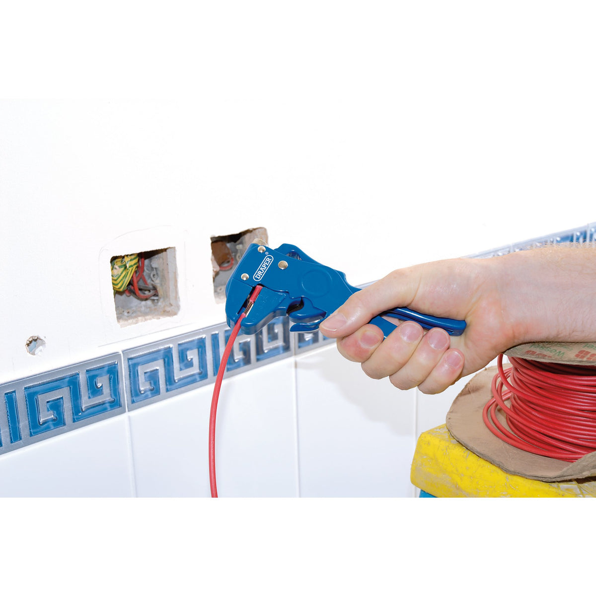 DRAPER Automatic Wire Stripper and Cutter for Single Strand and Ribbon Cable: Model No.WSA