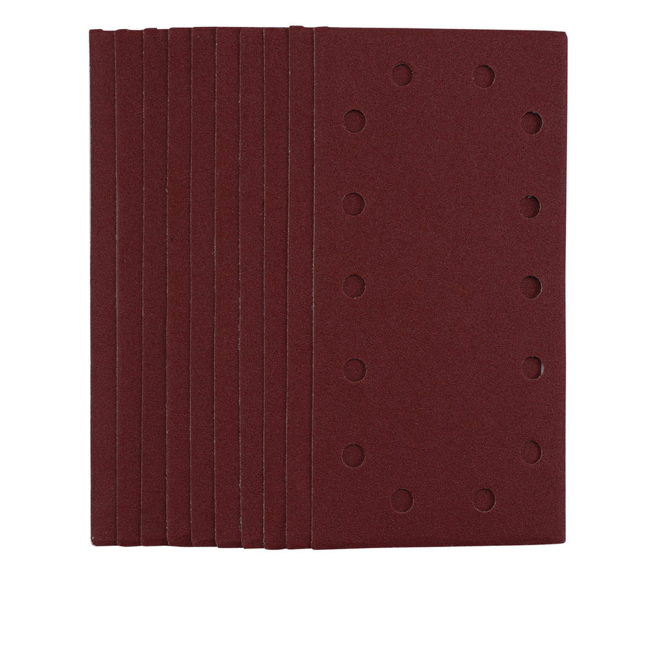 1/2 Sanding Sheets with Hook and Loop, 115 x 230mm, 120 Grit (Pack of 10): Model No. SSA5
