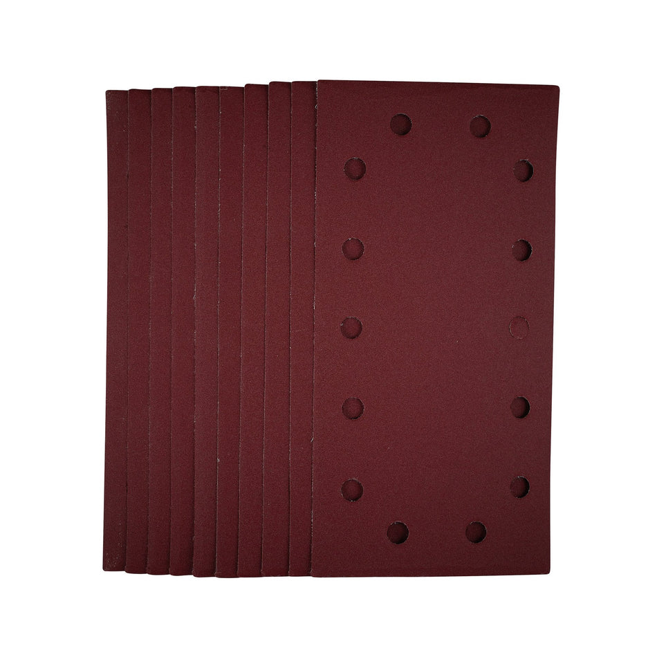 1/2 Sanding Sheets with Hook and Loop, 115 x 230mm, 240 Grit (Pack of 10): Model No. SSA5