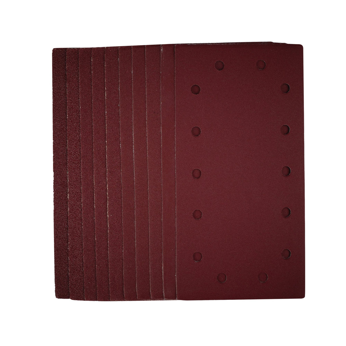 1/2 Sanding Sheets with Hook and Loop, 115 x 230mm, Assorted Grit (Pack of 10): Model No. SSA5