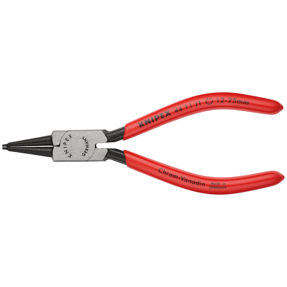 Knipex 12mm - 25mm J1 Straight Internal Circlip Pliers : Model No.44 11 J1 SB