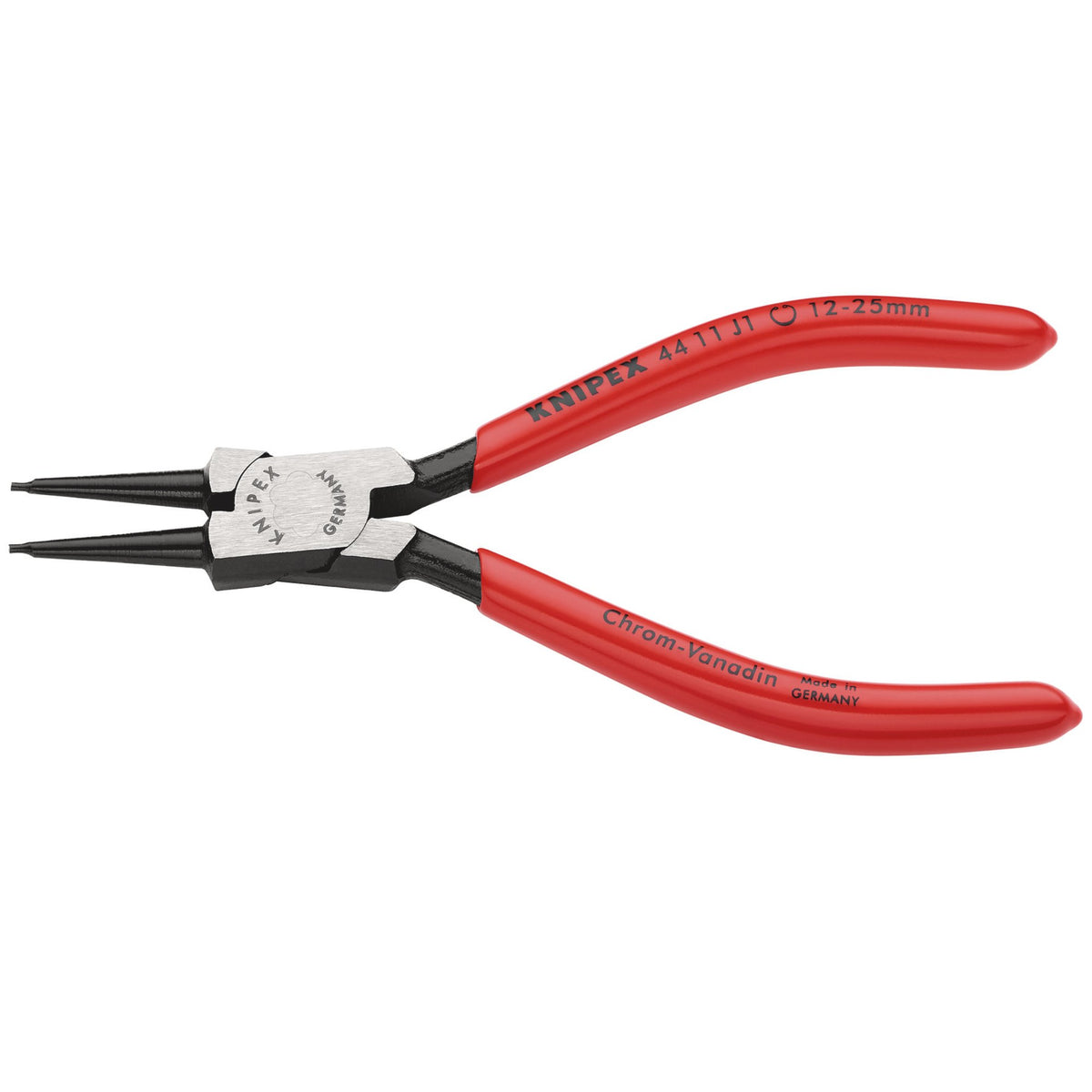 Knipex 12mm - 25mm J1 Straight Internal Circlip Pliers : Model No.44 11 J1 SB