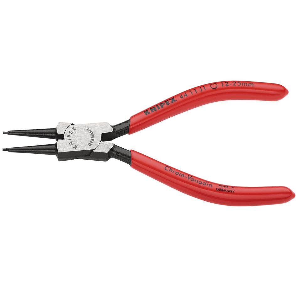 Knipex 12mm - 25mm J1 Straight Internal Circlip Pliers : Model No.44 11 J1 SB