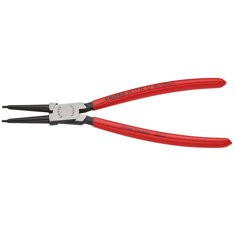 Knipex 40mm - 100mm J3 Straight Internal Circlip Pliers : Model No.44 11 J3 SBE