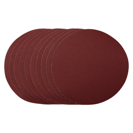 Sanding Discs, 180mm, Hook & Loop, 120 Grit, (Pack of 10): Model No. SDHAL180