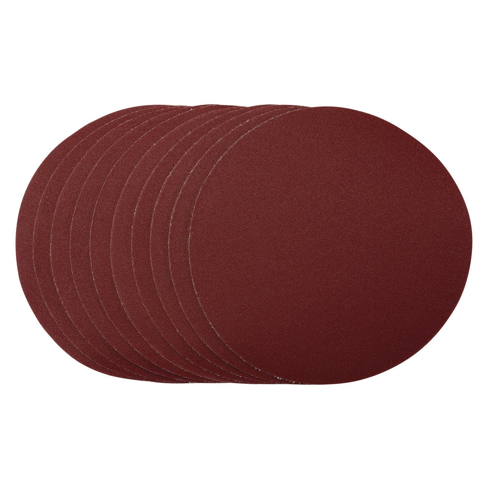 Sanding Discs, 180mm, Hook & Loop, 120 Grit, (Pack of 10): Model No. SDHAL180