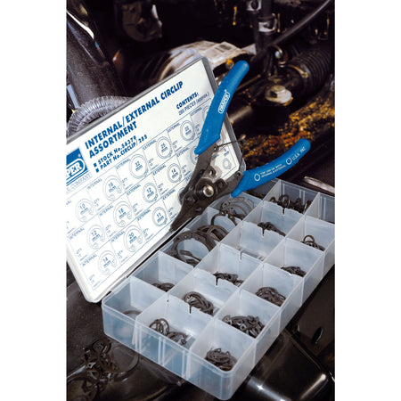 DRAPER 285 Piece Internal and External Circlip Assortment: Model No.CIRCLIP/285