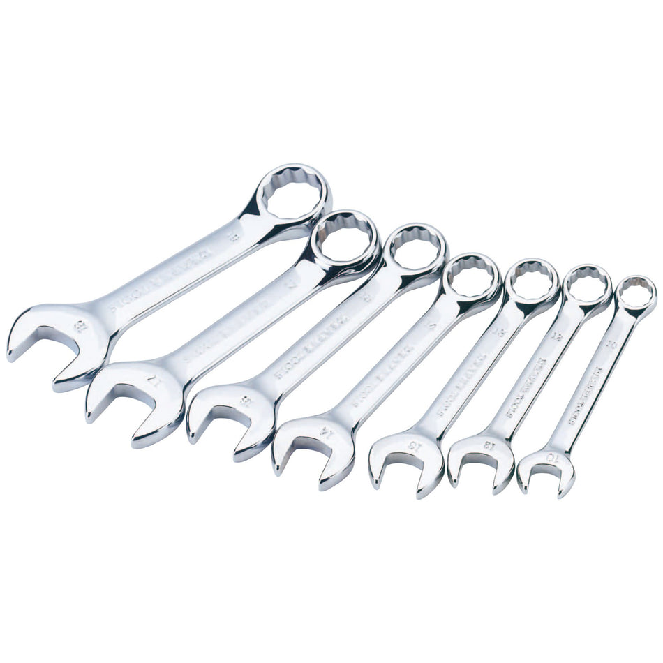 DRAPER 7 Piece Hi-Torq ; Metric Stubby Combination Spanner Set: Model No.8226/7/MM