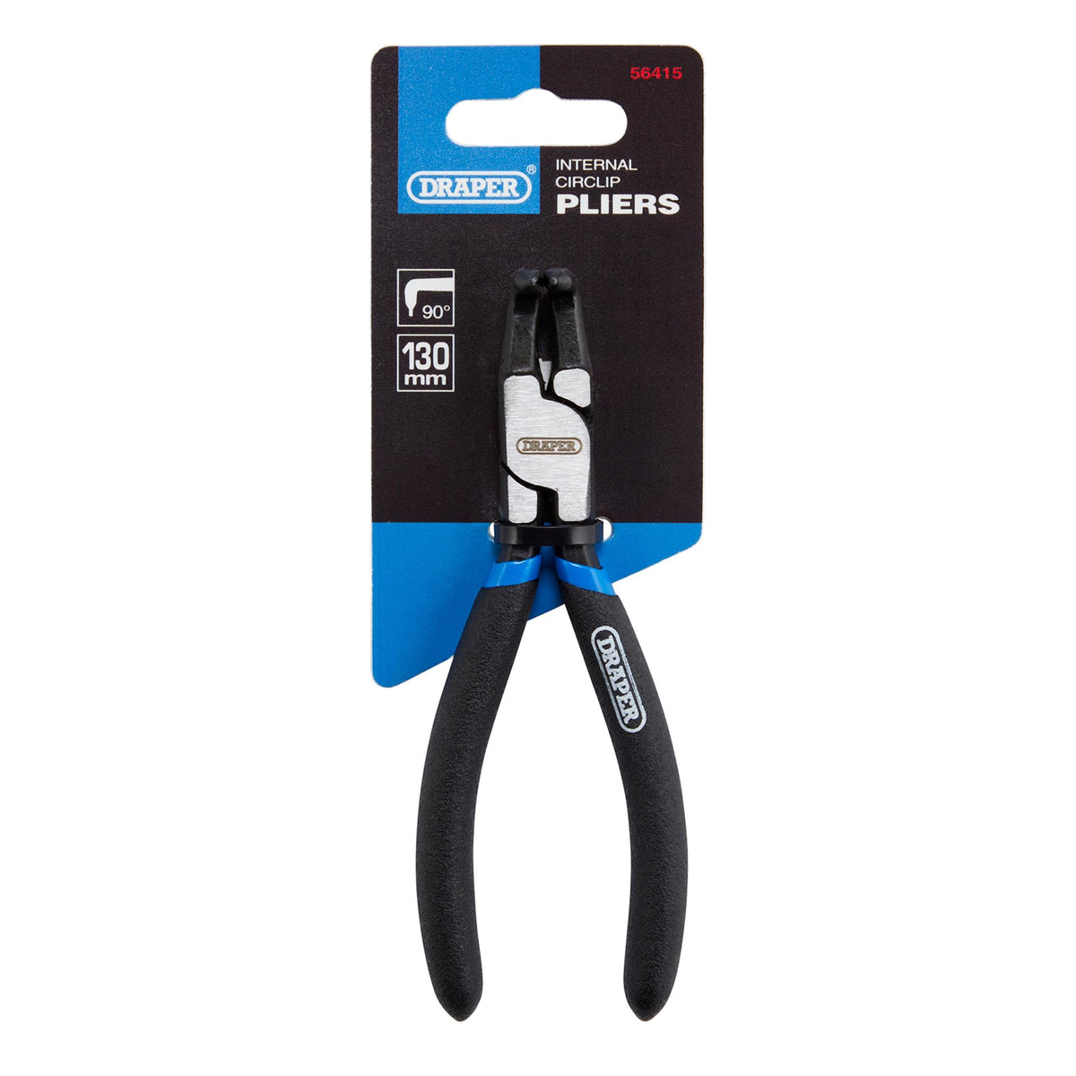 DRAPER 130mm Internal Circlip Pliers with 90deg; Tips: Model No.49/INT