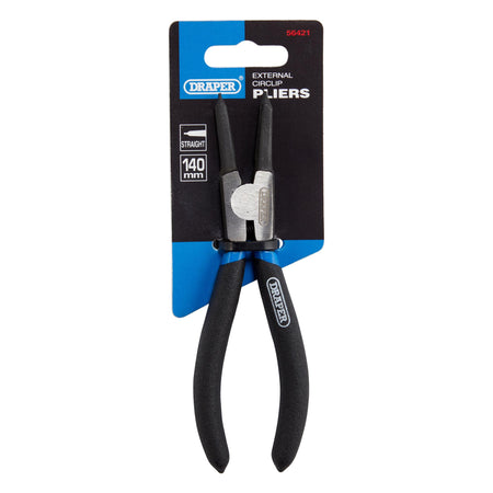 DRAPER 140mm External Straight Circlip Pliers: Model No.49/EXT