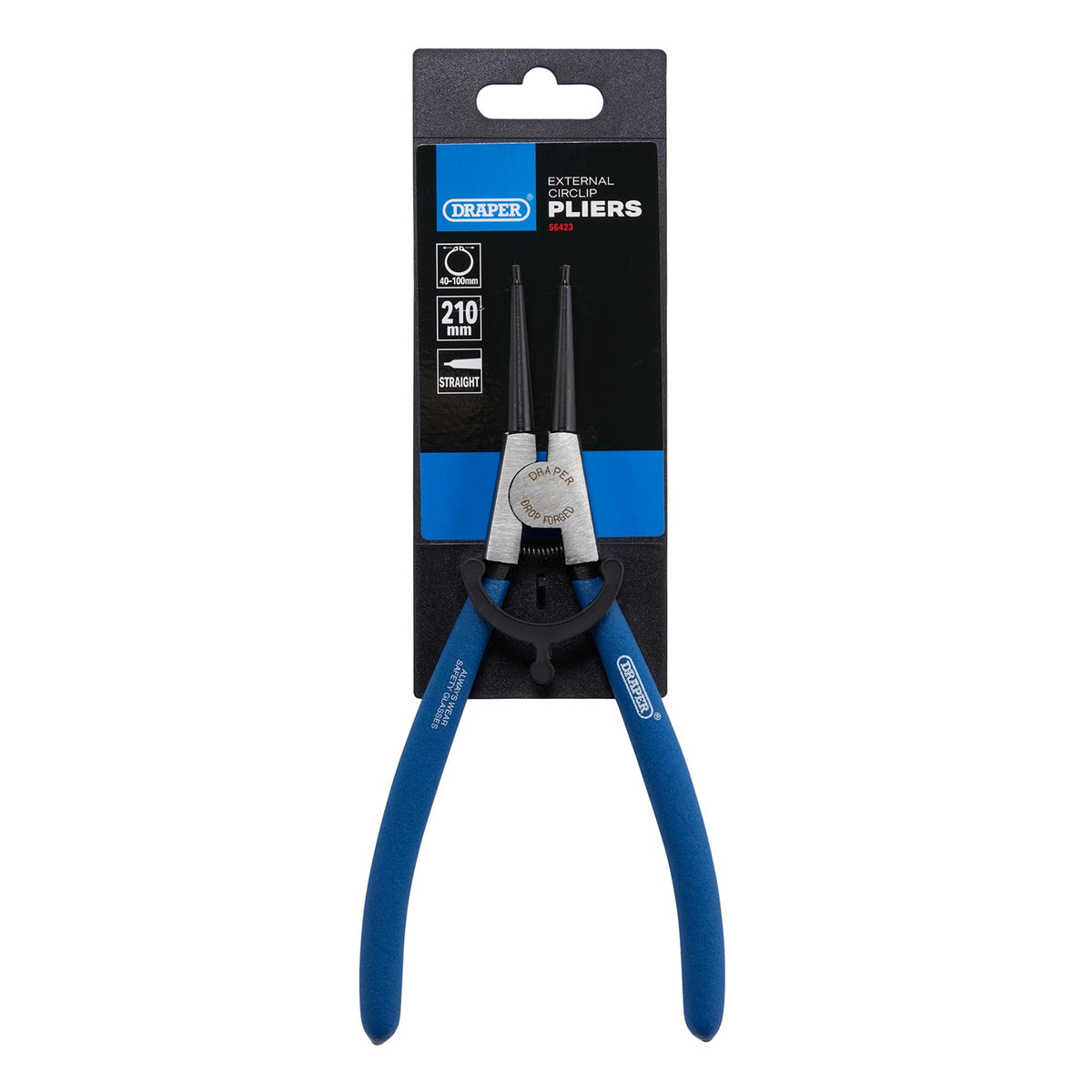 DRAPER 210mm External Straight Circlip Pliers: Model No.49/EXT
